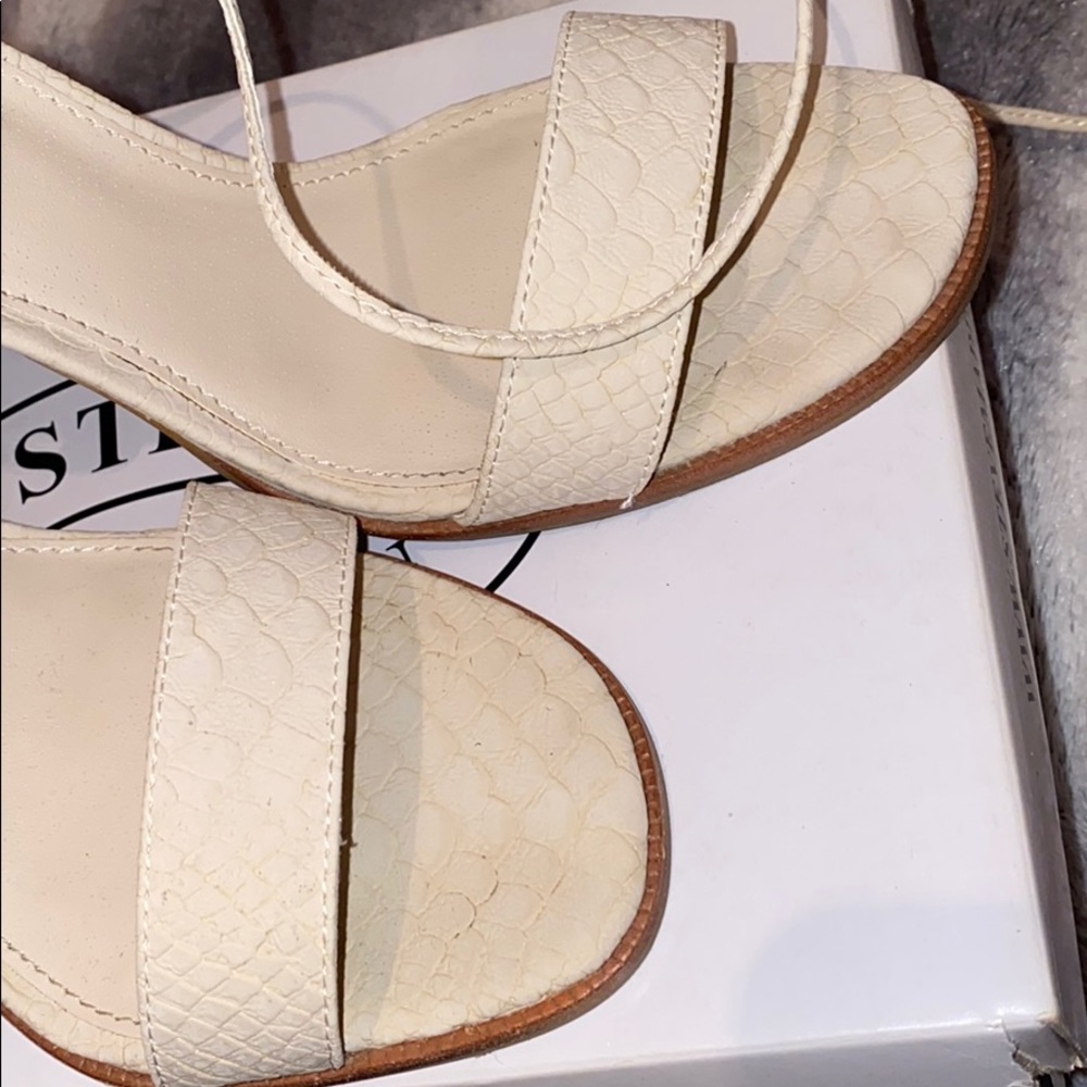 Steve Madden Faithful natural snake sandal heels - Picture 5 of 10
